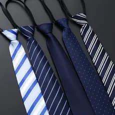 Acessórios De Gravata Com Zíper Jacquard Preguiçoso Casamento Negócios Clássico BDZO