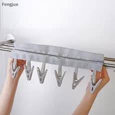 Fengjue Multifuncional Dobrável Prendedor De Roupa Cabide De Tecido Clipe De Secagem Meia Interior Viagem Portátil BR