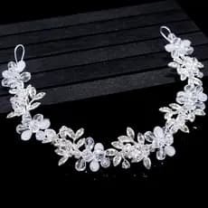 Moda Nova Faixa De Noiva Tiaras Nobre Cristal Transparente Ornamento Capilar