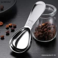 [ljc] Colher De Café De Aço Inoxidável E Medidora Utensílio Com Graduada Ergonômica Precisa [BR]