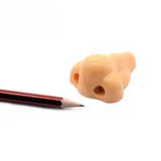 12 Peças Mini Nariz De Furo Único Moldando Apontador De Lápis De Plástico Papelaria Para Estudantes