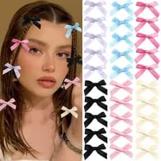 ASHLUYAK 10 Peças De Fitas De Estilos De Balé Prendedor De Cabelo Feminino Rabo De Cavalo Lindos Arcos Grampo Para Vário