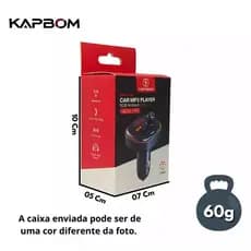 Receptor Transmissor Fm Pendrive Bluetooth Carregador 12/24v