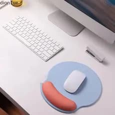 DION1UE Mouse Pad Para Descanso De Pulso , Almofada De Suporte Com Base De Borracha Antiderrapante , Apoio Ergonômico As