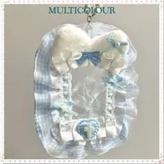 Porta-Cartões De Pelúcia Multicolor , Com Fita Lolita Lace Photocard , Protetor De Foto De Anime