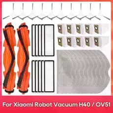 Apto Para (Xiaomi Robô Aspirador H40/OV51) Principal Escova Lateral Filtro Mop Saco De Pó Peças Acessórios