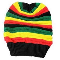 Gorro Unissex Rasta Knit Listrado Reggae Bob Marley | Venda Relâmpago Estoque Limitado ! Últimas Unidades GVTU