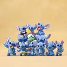 [SSPS] 12pcs Boneco de Pelúcia Disney Figura de Ação Fofa Modelo Colecionável Brinquedo FAH