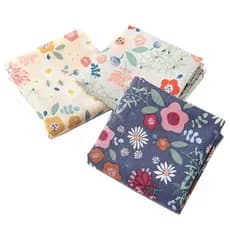 3 Pçs 34x34cm 100 % Algodão Flor Impresso Lenços Femininos Lenço Quadrado Chá Festa Favores Para Senhoras Presente De Ca