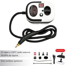 Limpador E Higienizador a Vapor Alta Pressão 2500W - (Dupla voltagem 220V 110V) Limpeza Pesada