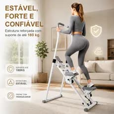 Simulador De Escada Treino Em Casa Escalador Vertical Estepper Doméstico Dobrável suportar 180KG