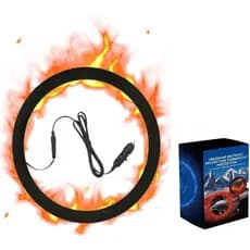 Capa Aquecida para Volante, 15" 12V, Protetor Aquecido para Volante, Capa Protetora para Volante de Inverno, Ajuste Univ