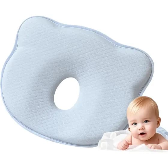 Conjunto de Almofada e Fronha de Espuma de Memória SMKHA, Almofada para Prevenir a Cabeça Plana, Super Macia para a Cabe
