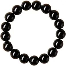 Pulseira de Terapia Magnética com 38 Pérolas de Hematita para Mulheres e Homens, Cristal de Pedra Preciosa, Macramê Unis