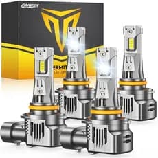 FAHREN Lâmpadas 9005 9006 Aprimoradas, 140.000LM, 14X Super Brilho, Estilo HID, Lâmpada HB3 HB4, 6500K Branco Frio, Subs