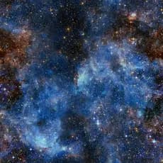 Papel de Parede ReWallpaper Deep Space, Papel de Parede Adesivo Azul Escuro Galáxia para Quarto, Papel de Parede Removív