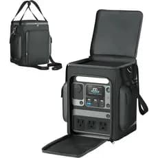 Bolsa de Viagem Impermeável para Anker SOLIX C300 - Organizador à Prova de Choque com Classificação IPX4, Dois Bolsos e