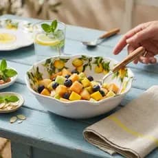 Tigela / Bowl De Melamina Limão Siciliano 700ml E 18cm - Linha Sicília