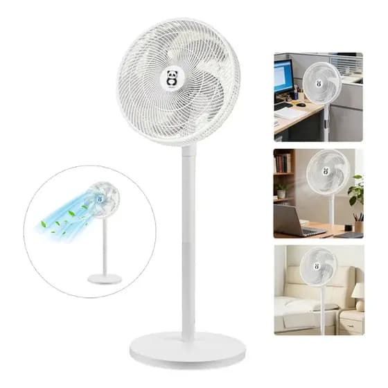 Branco Ventilador de Coluna, 3 Velocidades, Silencioso, Ventilador Circulador Multiuso Ideal para Casa e Escritório