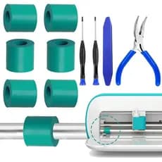 10-Pack Rubber Roller Replacement Set for Cricut Joy Replacement Spare Rubber Rollers Sets fit for cricut Joy Accessorie