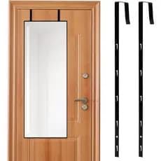 2 Peças de Suporte para Espelho de Porta, Suporte Ajustável para Espelhos de Porta com Forro Protetor, Suportes com Altu