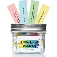 20 Mensagens Positivas - Mini Pote de Positividade - Afirmações Inspiradoras, Autocuidado, Bondade, Alegria, Mensagens M