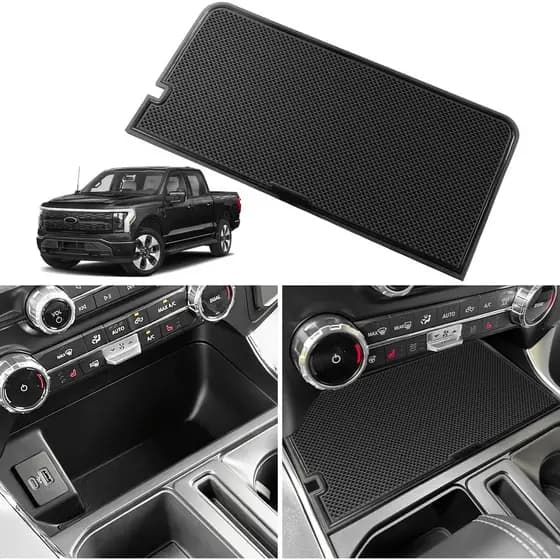 Tampa do Compartimento do Console Central para Acessórios Ford F150 2021-2025 2026/Lightning XLT PRO 2022-2025 Painel In