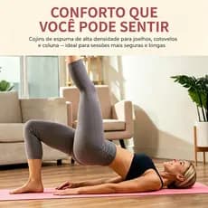 Tapete De Pilates Xpe 10mm, Material Ecológico Antiderrapante E Confortável Para Exercícios Seguros