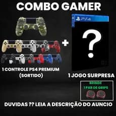 Combo Gamer 1 Controle PS4 + 1 Jogo de PS4