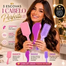 Escovas para Cabelo | Desembaraça, Alinha os Fios e Modela com Facilidade