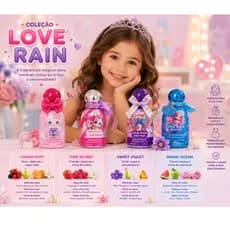 Perfume Infantil Suaves Fragrâncias Love Rain - 50ml