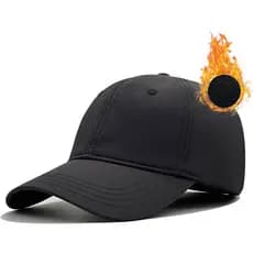 Bonés de Beisebol Impermeáveis de Secagem Rápida para Homens, Forrados com Fleece para o Inverno, Bonés de Beisebol Fech