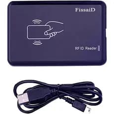 Leitor RFID 125KHz - Lê Cartões de Proximidade e Cartão de Identificação EM4100 - Leitor USB Emula Teclado para Linux, A