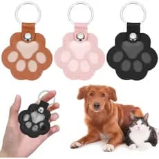 3 Peças Chaveiros Coletadores de Pelo de Cão, Chaveiro com Estampa de Pata, Presentes Comemorativos para Animais de Esti