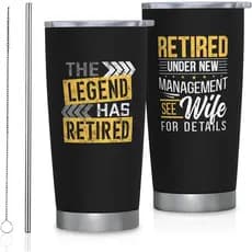 Presentes de Aposentadoria para Homens 2025, Caneca Térmica de 20oz, Melhores Presentes Engraçados de Aposentadoria para