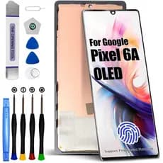 Substituição de Tela LCD para Google Pixel 6A, Conjunto de Reparo de Tela de Toque e Display LCD para Google Pixel 6A co