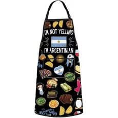 Aventais G2TUP Argentina com Bolso, Avental com Bandeira Argentina, Presentes Solares de Buenos Aires, Avental de Cozinh