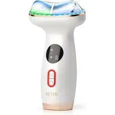 Massageador Facial de Calor e Frio, Dispositivo de Terapia de Luz Vermelha de 7 Cores para Lifting e Escultura do Rosto