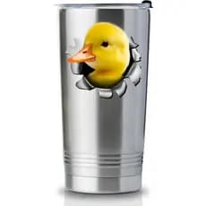 Onebttl Caneca de Café em Forma de Pato para Mulheres e Homens - Copo Térmico de Aço Inoxidável 20OZ - Presentes de Aniv
