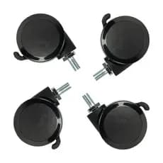 Rodízios com travamento para mesa de pé, conjunto de 4 rodízios com haste métrica M8, rodízios de reposição para base e