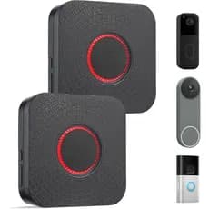 Campainha Sem Fio Inteligente para Google Nest, Blink, Ring Video Doorbell, Sem Necessidade de Fiação, Configuração Fáci