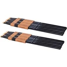 Baquetas, Baquetas de Madeira de Bordo Dura Clássicas 7A Laqueadas, 6 Pares de Baquetas para Crianças e Adultos, Acessór