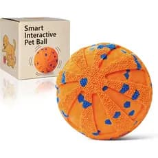 Bola Interativa para Cães, Brinquedos para Cães em Movimento para Manter-os Ocupados, Rolamento e Salto Automáticos, Mat