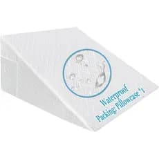 Capa de Almofada em Forma de Cunha 25x24x12, Capa de Almofada Triangular para Cama, Capa de Almofada Impermeável com Zíp