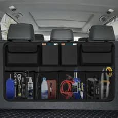 Organizador de Porta-Malas de Carro, Organizadores e Armazenamento de Grande Capacidade com 8 Bolsos, Organizador Suspen