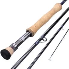 Vara de Pesca com Mosca Sougayilang, Leve e Ultra-Portátil, 4 Peças de Grafite, para Iniciantes, Varas de 5/6wt e 7/8wt