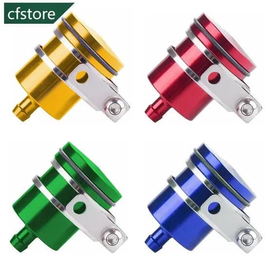 CFSTORE Universal Liga De Alumínio Motocicleta Reservatório Fluido Freio Moto Tanque Embreagem Traseira Copo Óleo C2H5