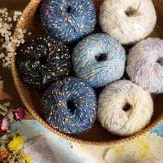 50g Fio Para Tricô Arco-Íris Doces Feijão Cachecóis DIY Artesanal Especial Bonecas Saco Tecelagem
