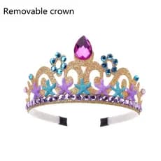 Tiara Coroa De Sereia Estrela Do Mar Com Strass/Joia Infantil Para Meninas