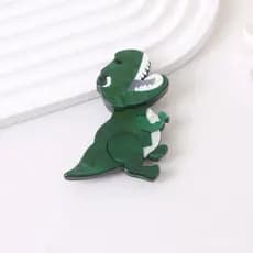 Broche de Dinossauro Tyrannosaurus Rex Elegante, Broche de Acrílico em Forma de Animal, Acessório para Bolsa, Joia MK7M